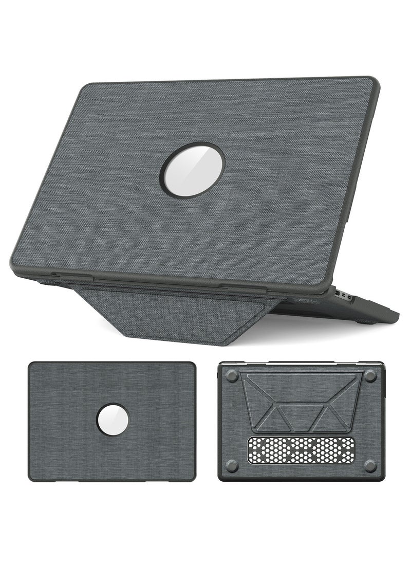 Case for MacBook Pro 14 Inch M4 2024,Foldable Stand Woven Fabric Protective Case for MacBook Pro 14 Inch(2021/2024)[M4/ A2442 M1 Pro/ M1 Max/A2779/M3 A2918 A2992](Grey) - Image 1